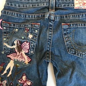 true religion embroidered fairy jeans 